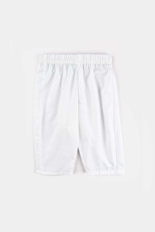 Infant Boys Poly Viscose 3 Piece Suit-White