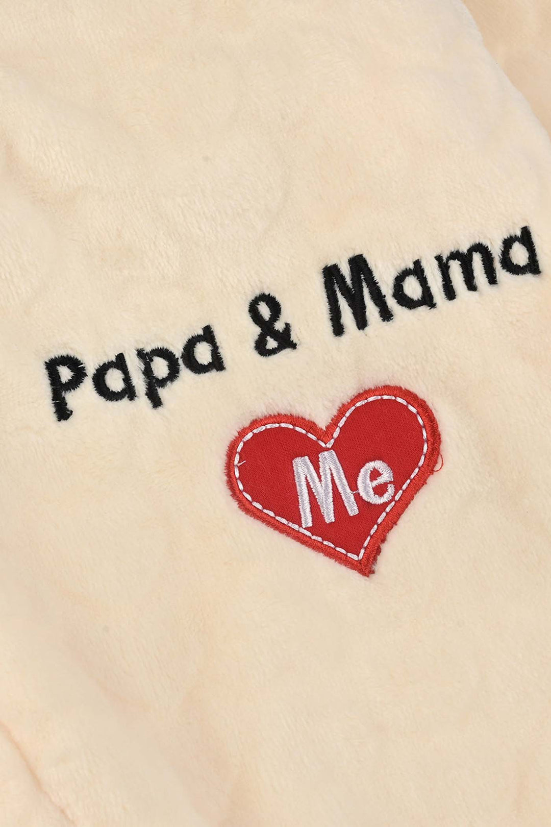 Infant Unisex Sherpa Romper-BEIGE