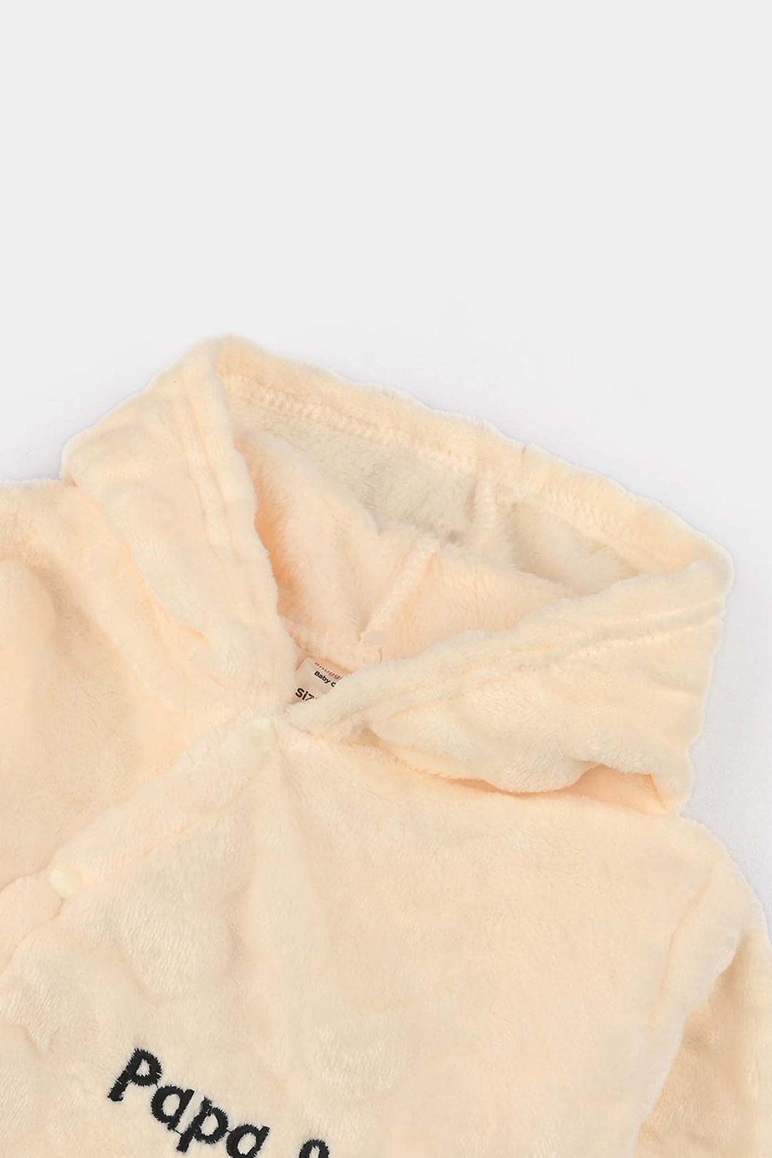 Infant Unisex Sherpa Romper-BEIGE