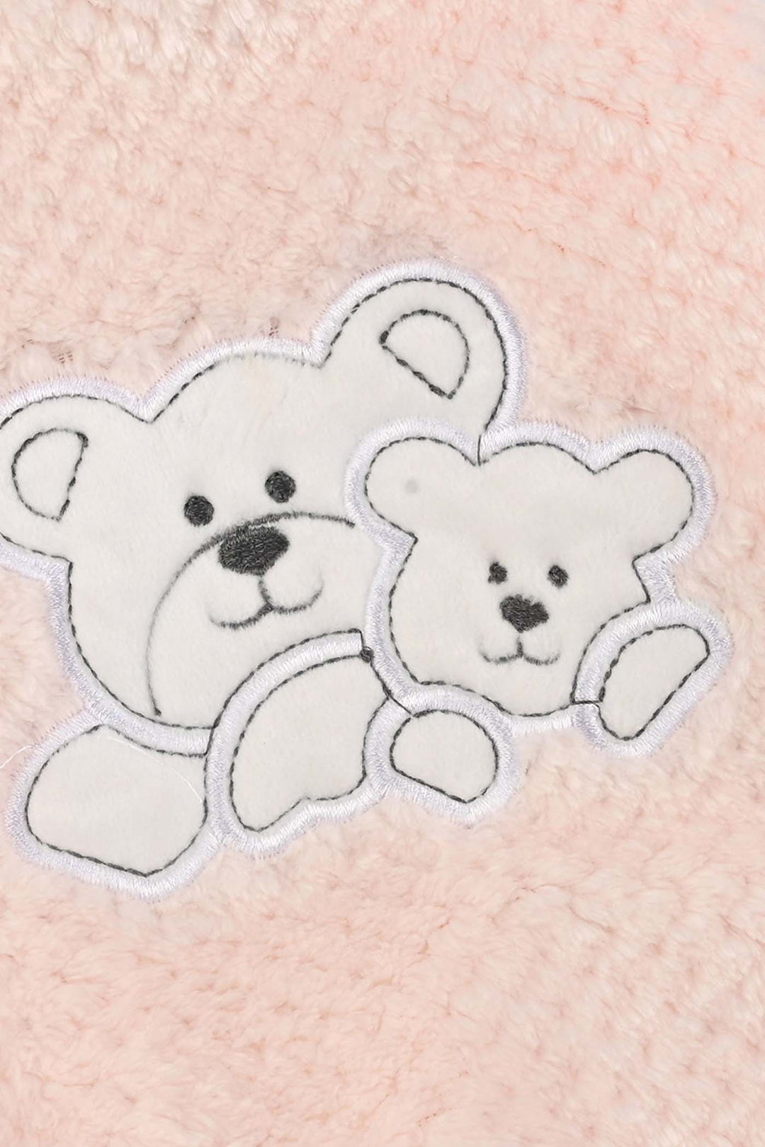 Infant Unisex Sherpa Romper-Pink