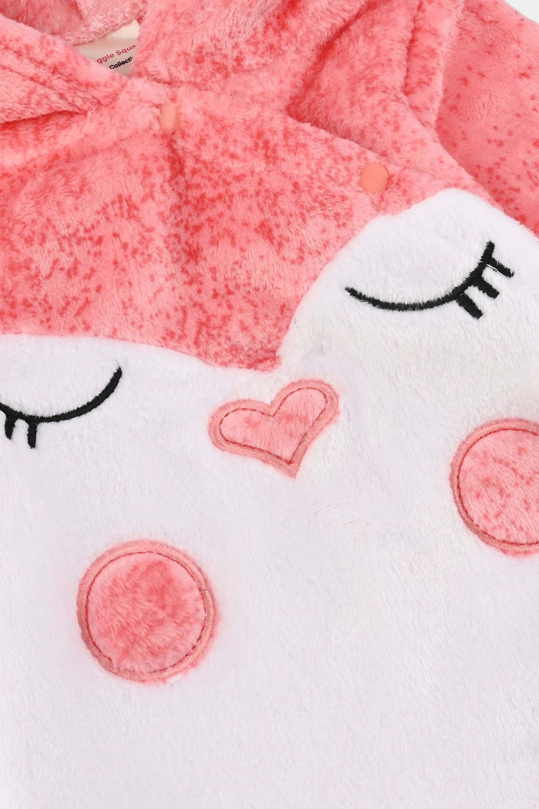 Infant Unisex Velour Romper-White