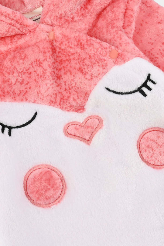 Infant Unisex Velour Romper-White