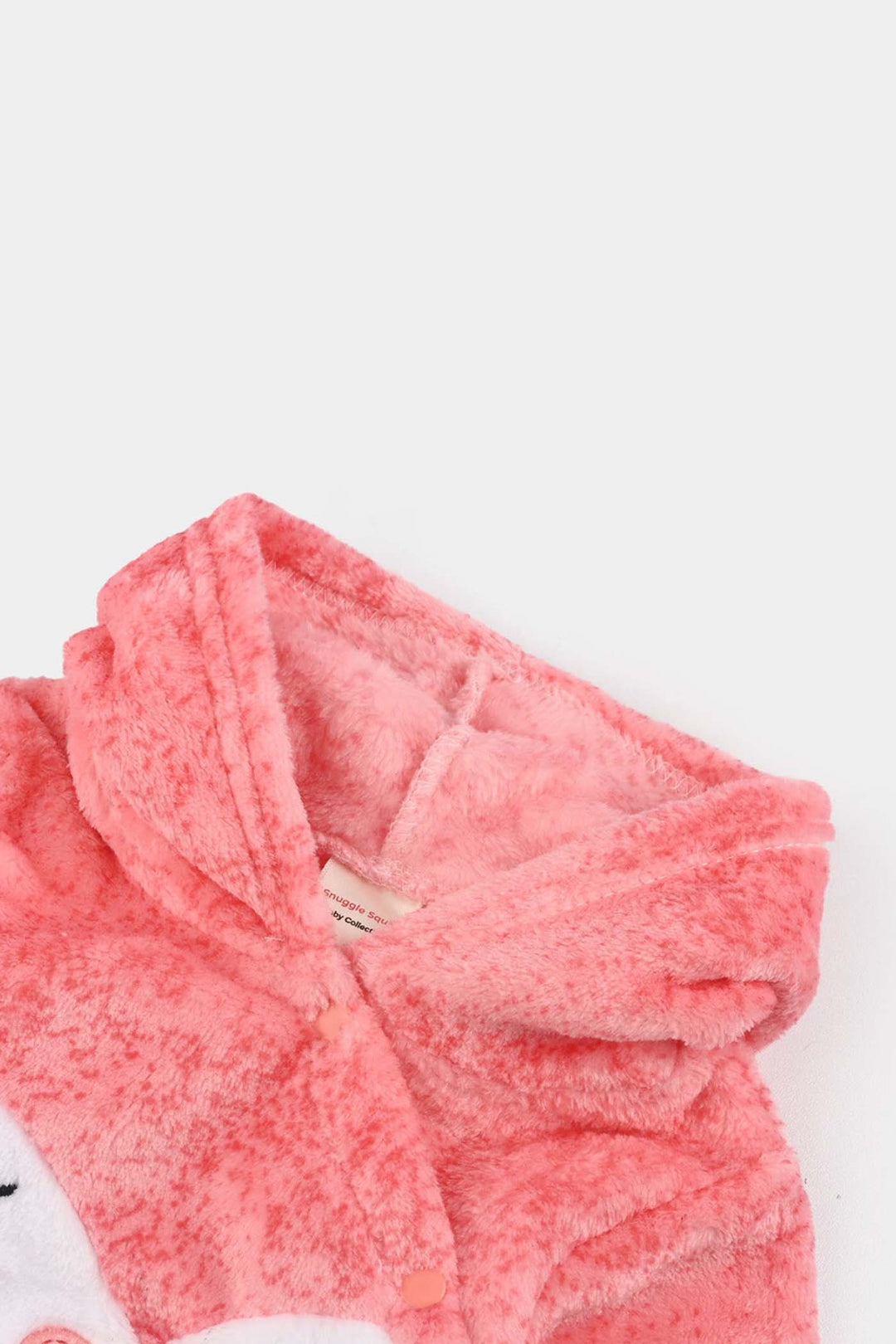 Infant Unisex Velour Romper-White