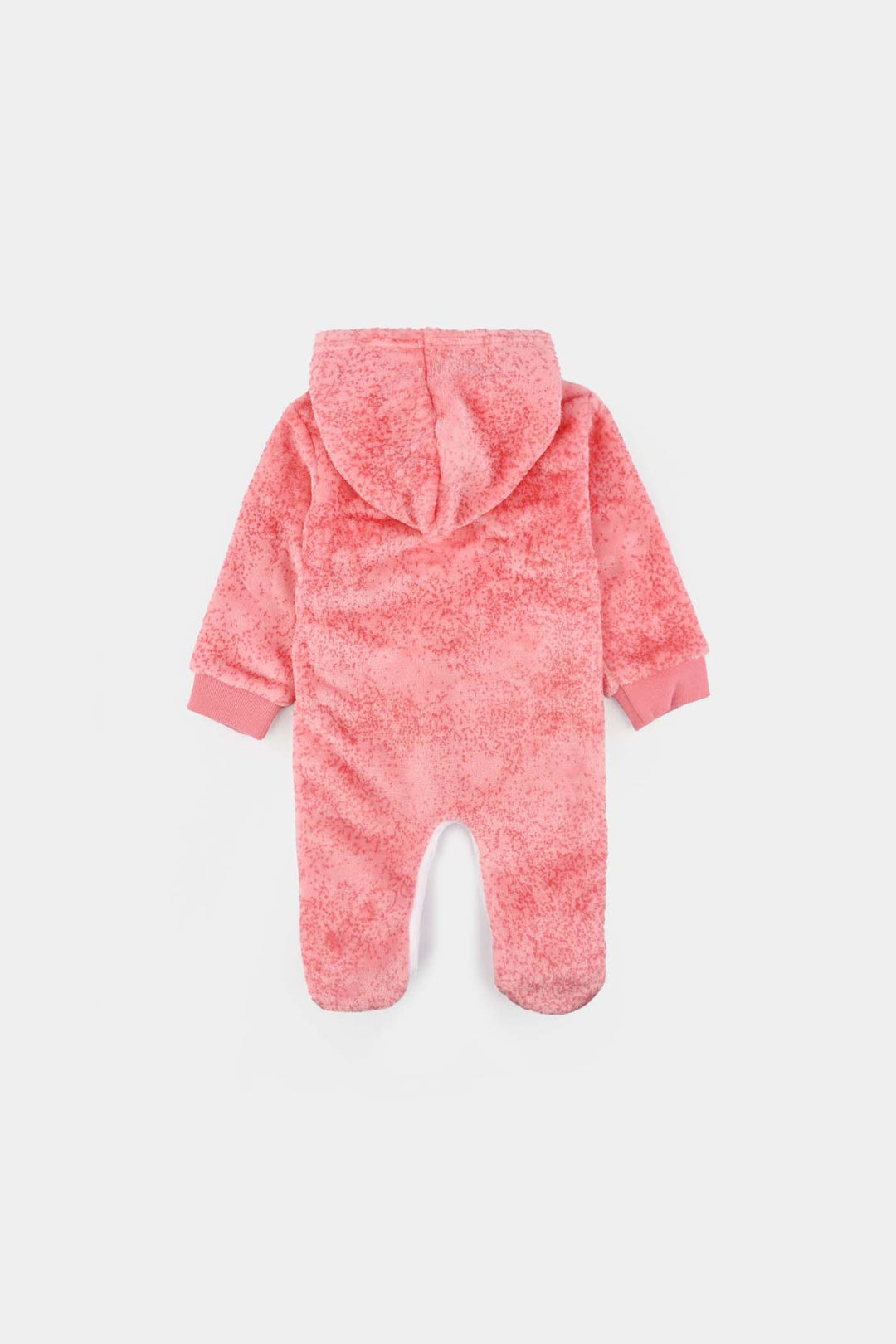 Infant Unisex Velour Romper-White
