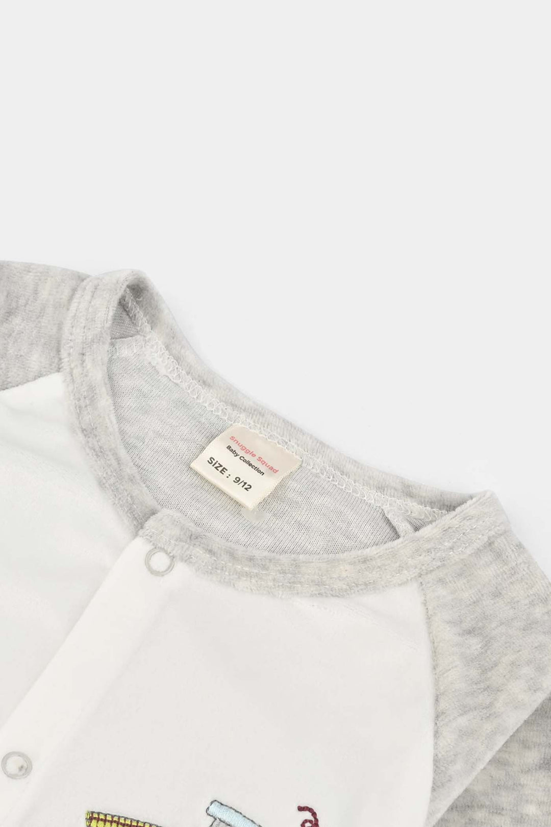 Infant Unisex Terry Romper-GREY