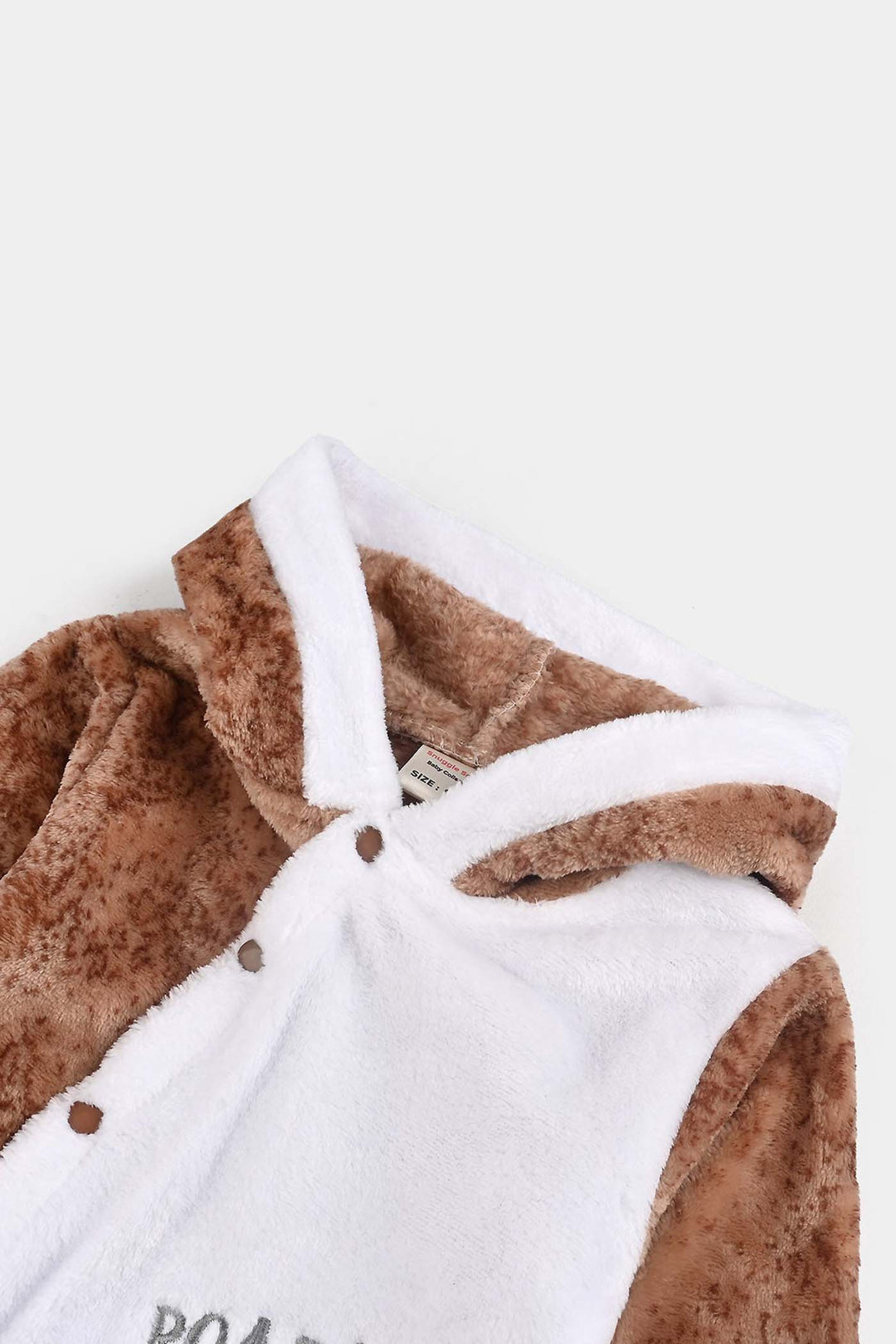 Infant Unisex Velour Romper-White