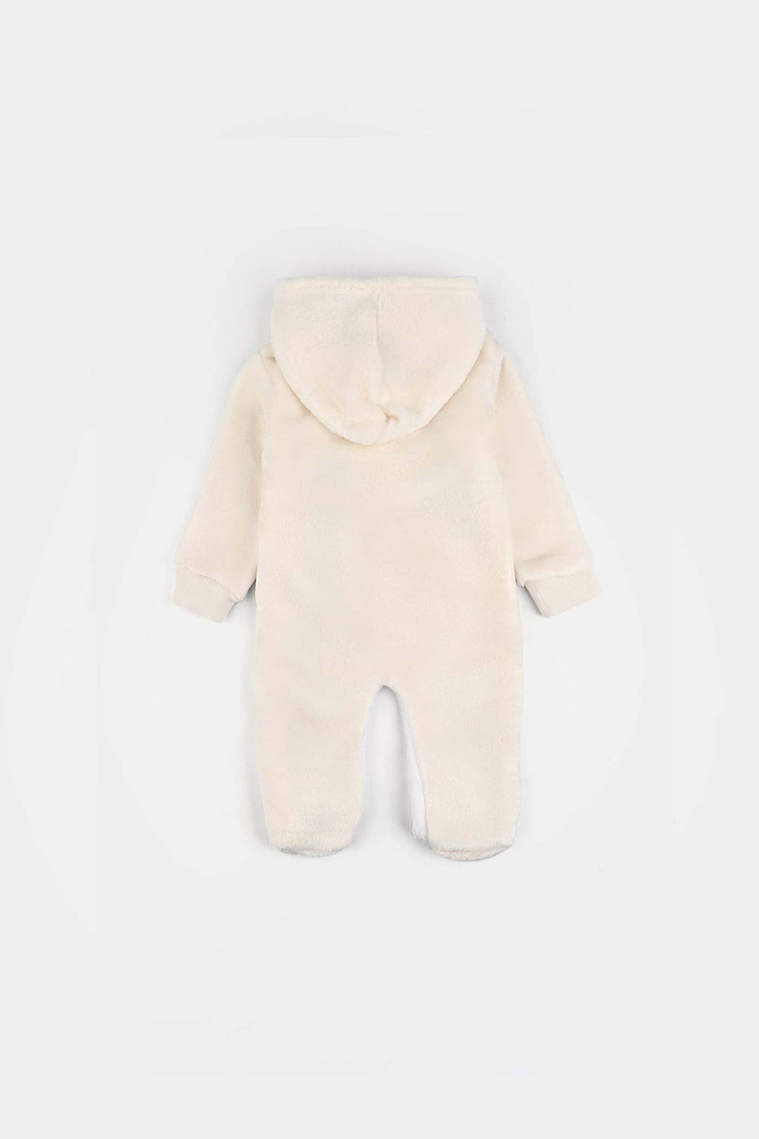 Infant Unisex Sherpa Romper-BEIGE