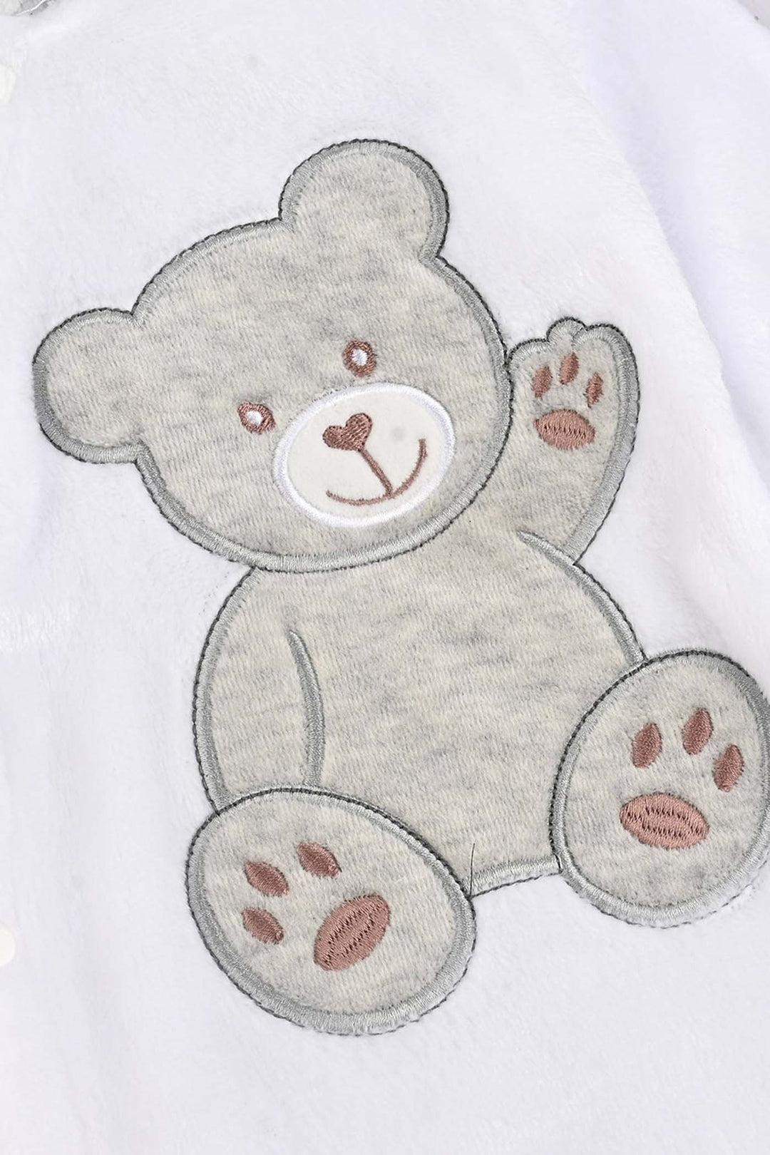 Infant Unisex Sherpa Romper-GREY