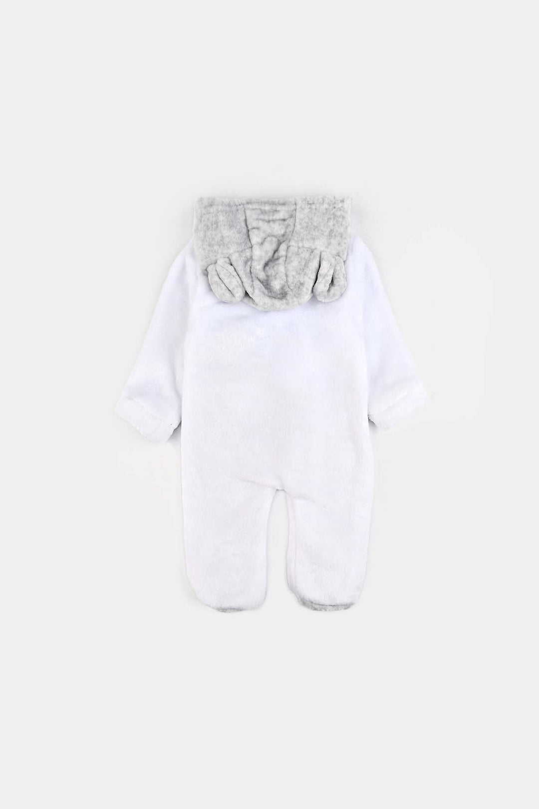 Infant Unisex Sherpa Romper-GREY