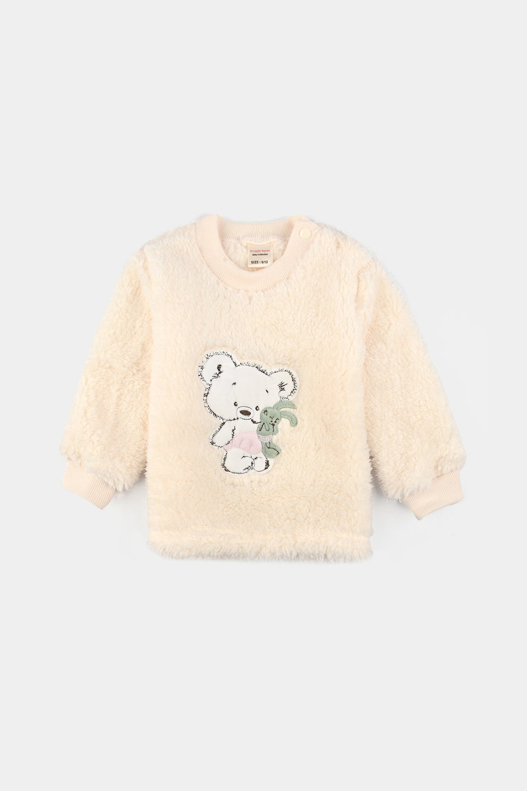 Infant Boys Faux Fur Suit-BEIGE