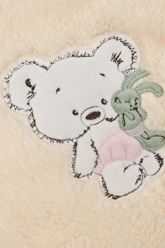 Infant Boys Faux Fur Suit-BEIGE