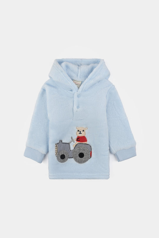 Infant Boys Faux fur Suit-BLUE