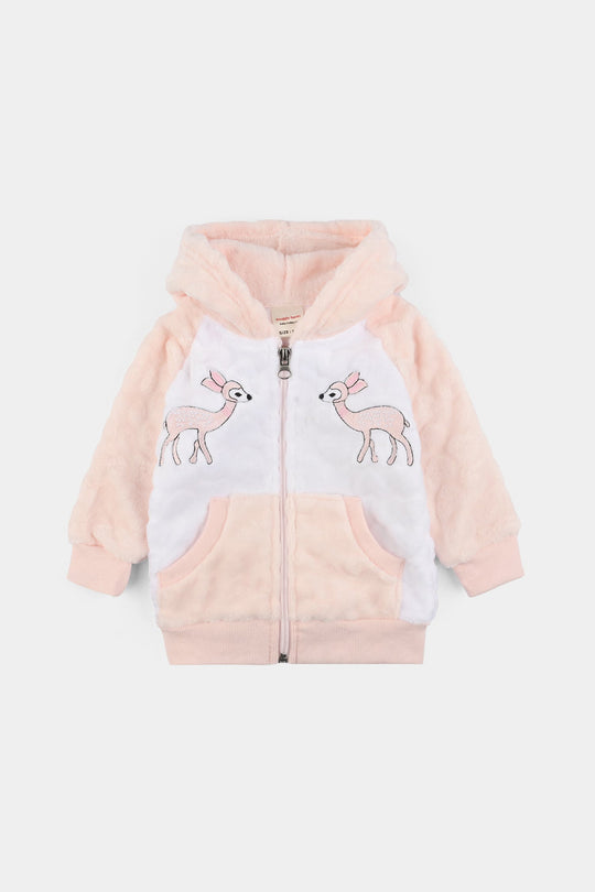 Infant Boys Sherpa Suit-White