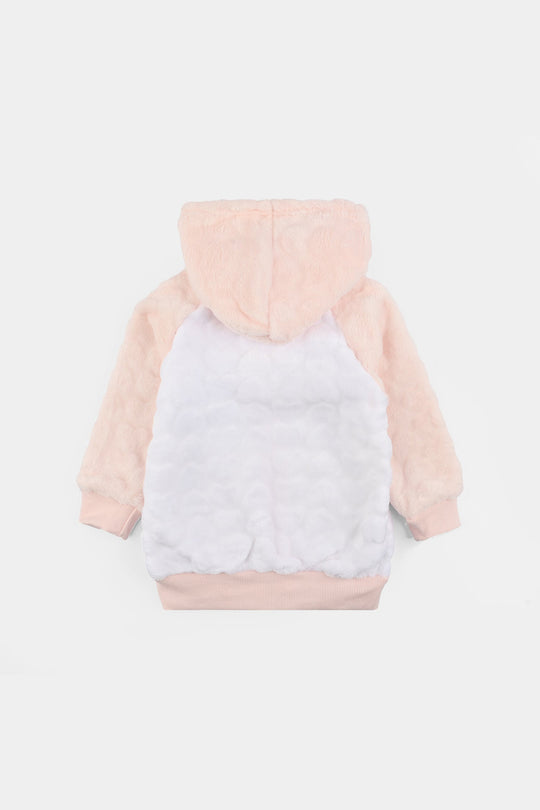 Infant Boys Sherpa Suit-White