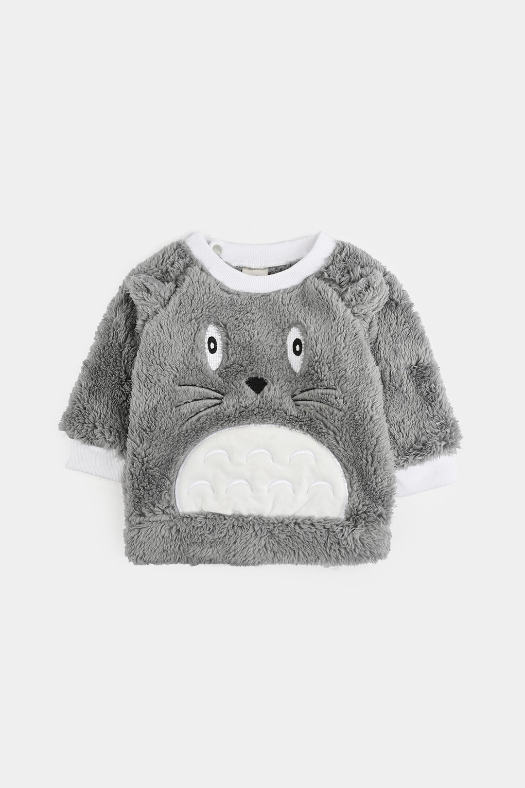 Infant Boys Faux Fur Suit - GREY