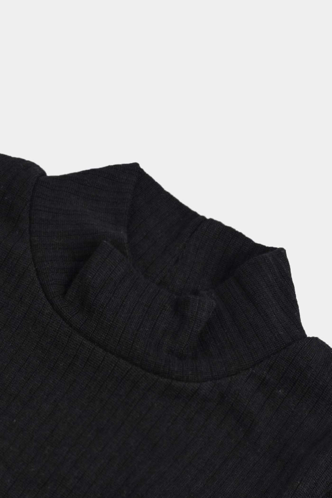 Boys Turtle Neck T-Shirt - BLACK