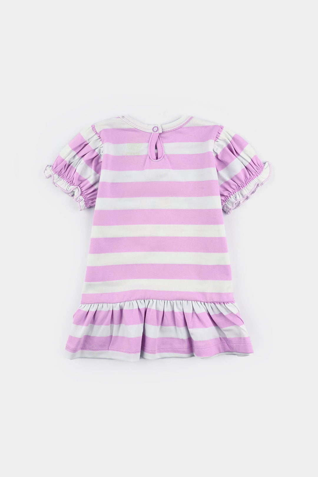 Infant Girls Poly Jersey Frock SUMMER VIBES-Purple