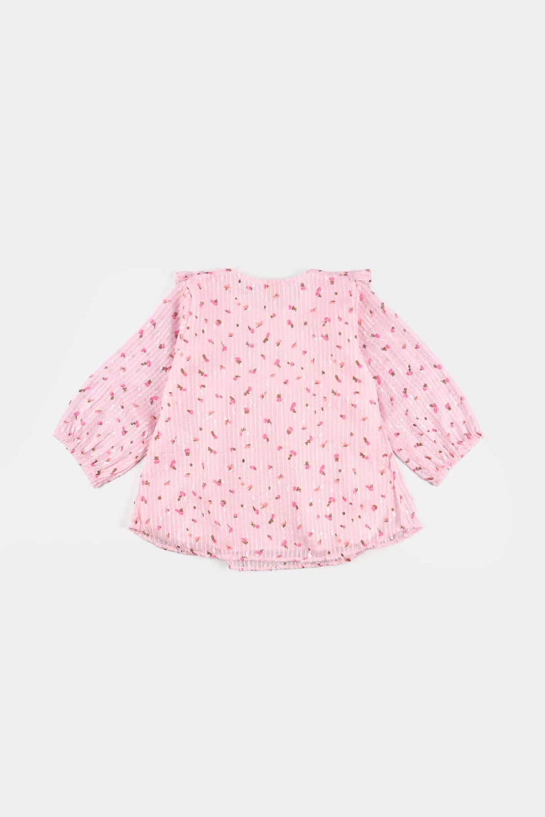 Girls Chiffon Casual Top-Pink