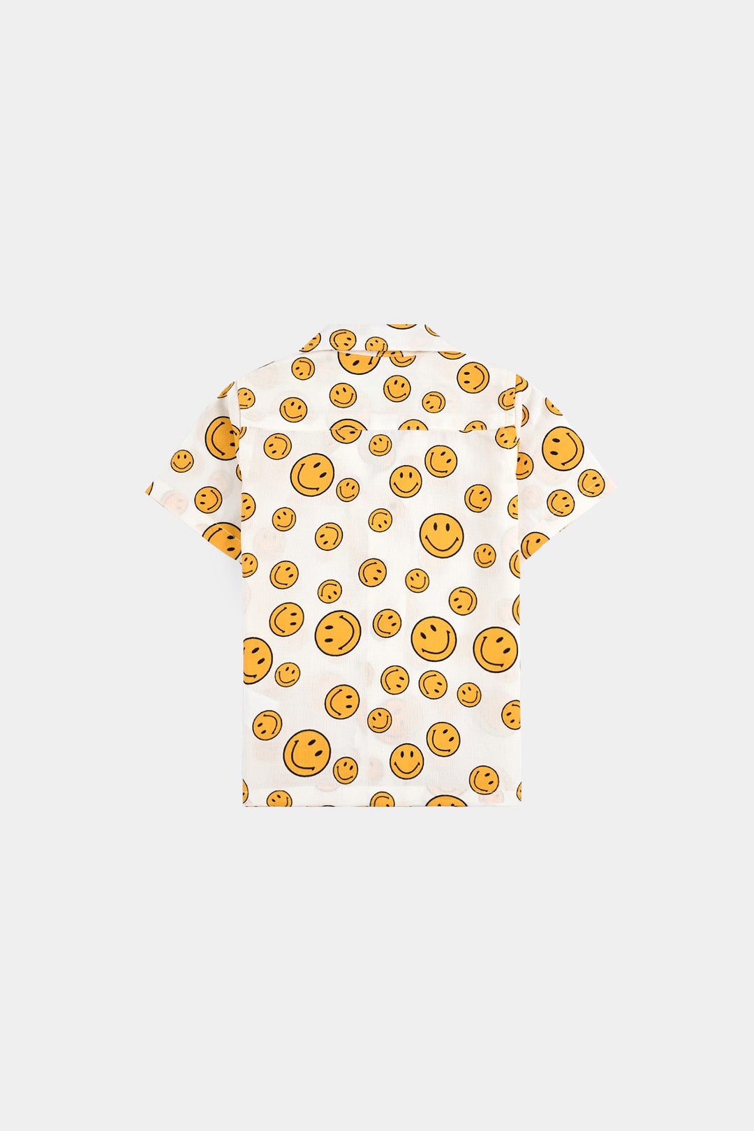 Infant Boys Oxford Shirt H/S (Smile) - WHITE