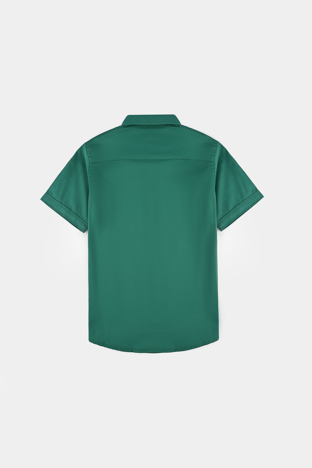 Boys Cotton Poplin Shirt (Pak ZindaBad)-GREEN