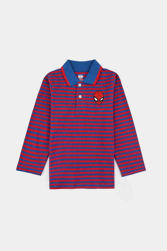 Boys Jumbo Pique Polo F/S-C.Blue