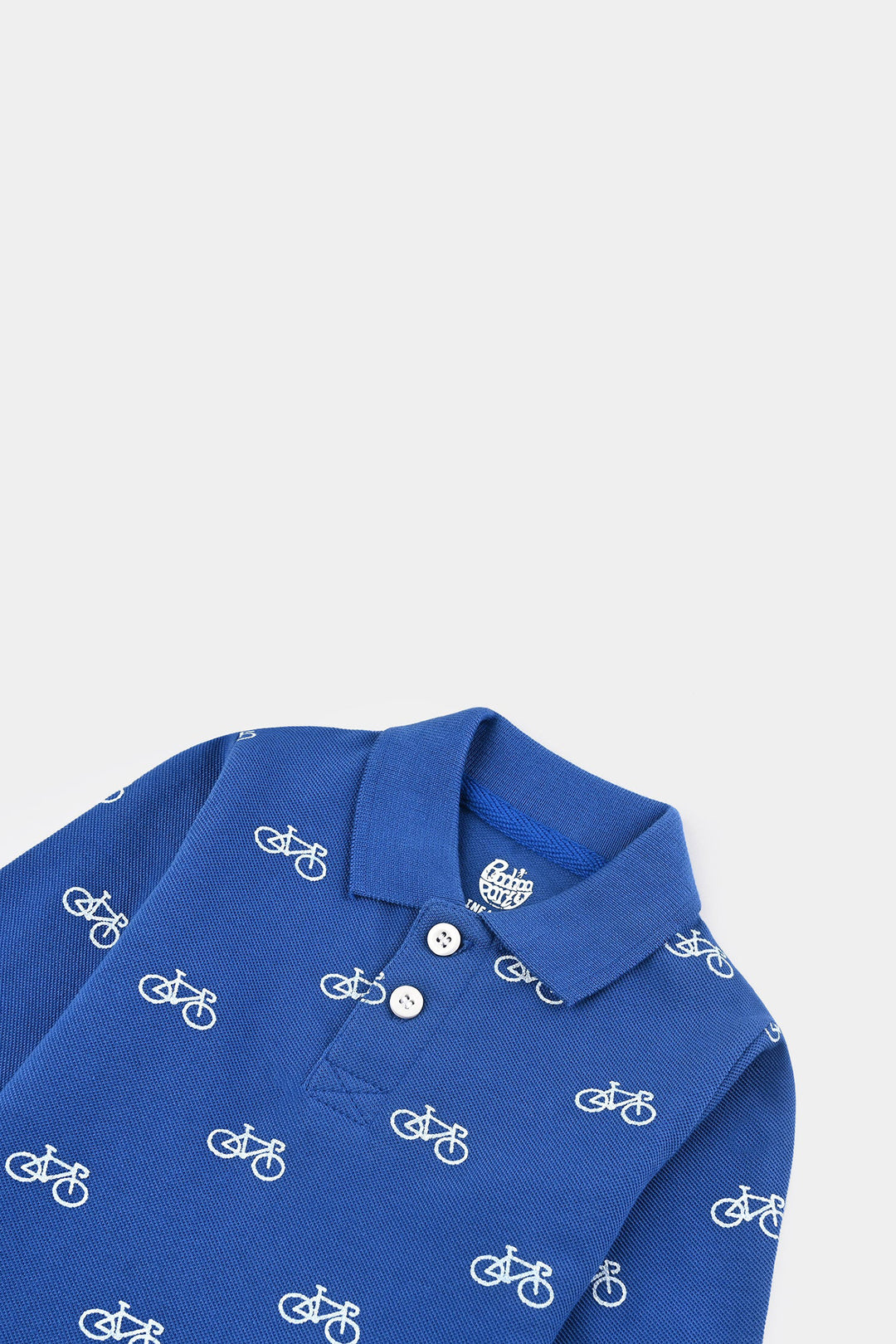 Infant Boys Jumbo Pique Polo F/S Cycle-C.Blue