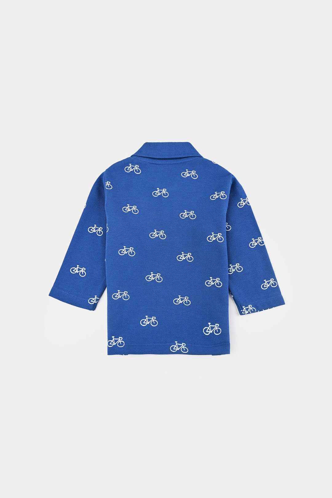 Infant Boys Jumbo Pique Polo F/S Cycle-C.Blue