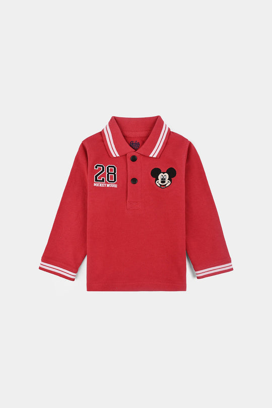 Infant Boys Jumbo Pique Polo F/S Shirt