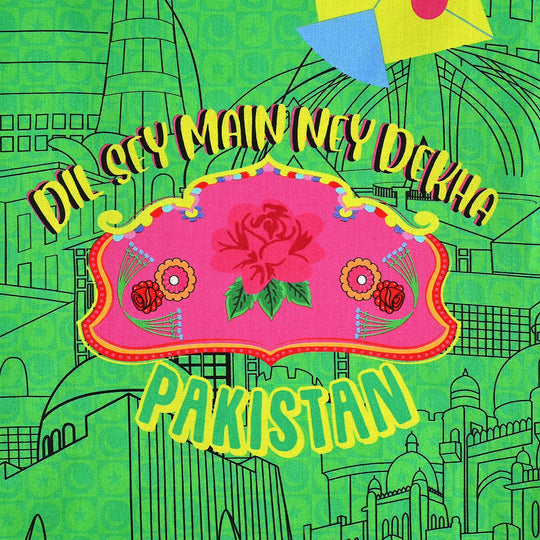 Infant Girls Cotton Printed Kurti Independence Day-L.Green