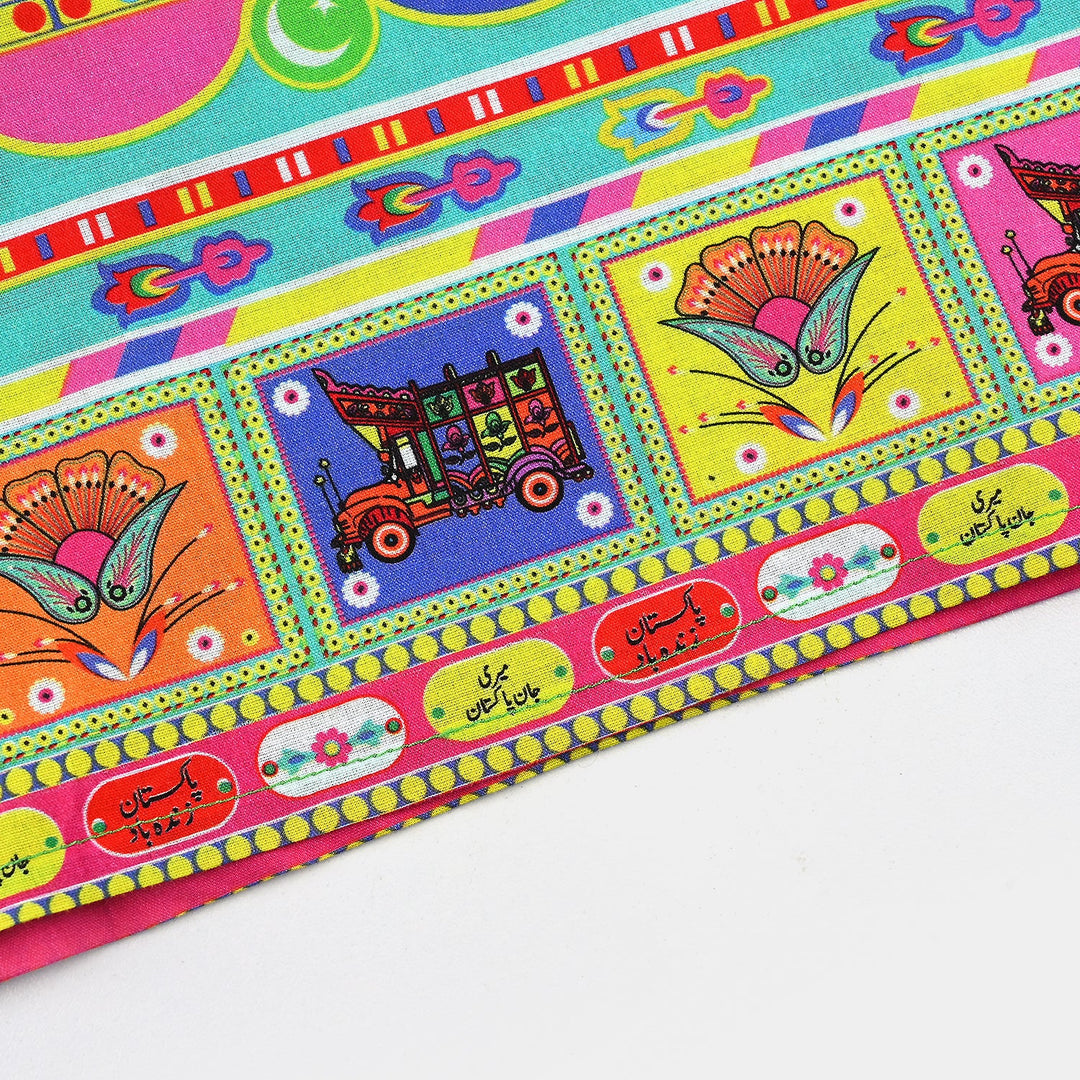 Infant Girls Cotton Printed Kurti Independence Day-L.Green