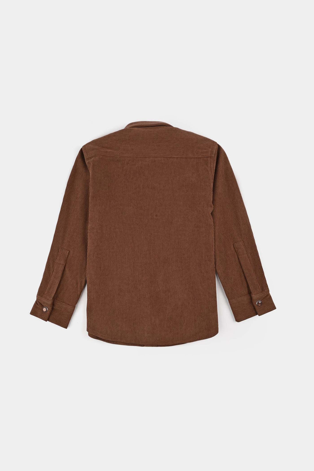 Boys Corduroy Shirt F/S (Today) - BROWN