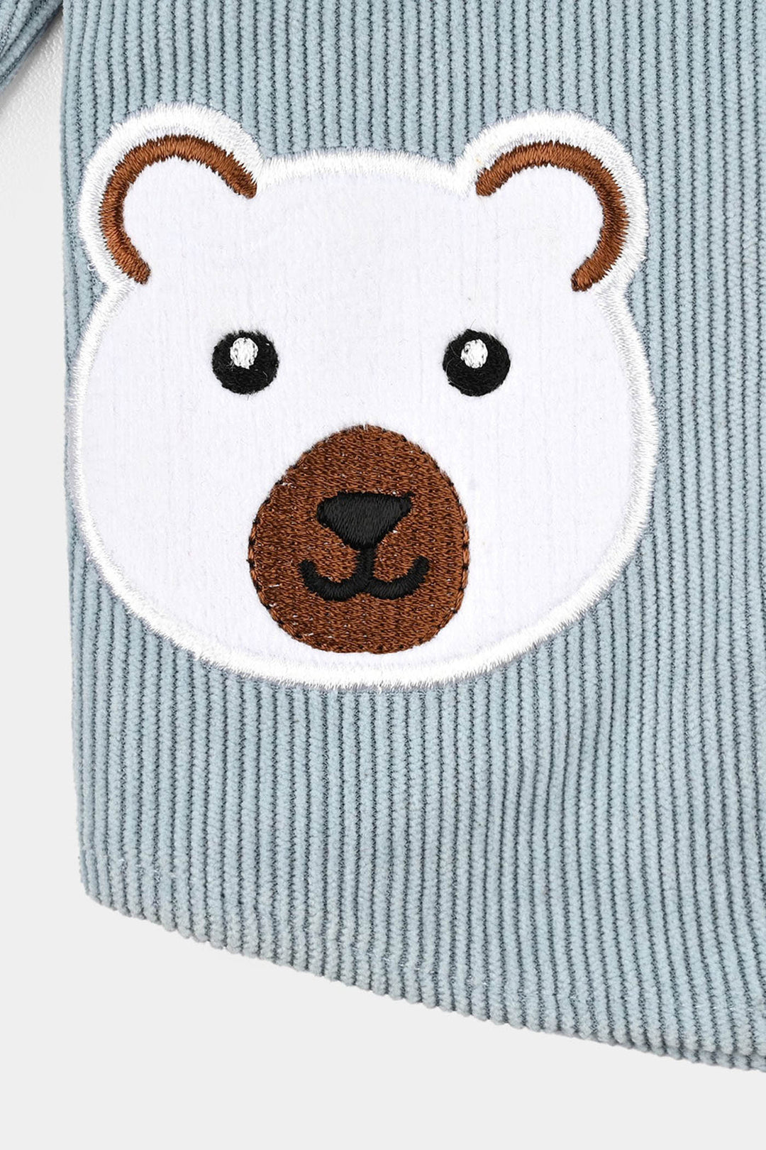 Infant Boys Corduroy Shirt F/S (Happy Me ) - L/BLUE