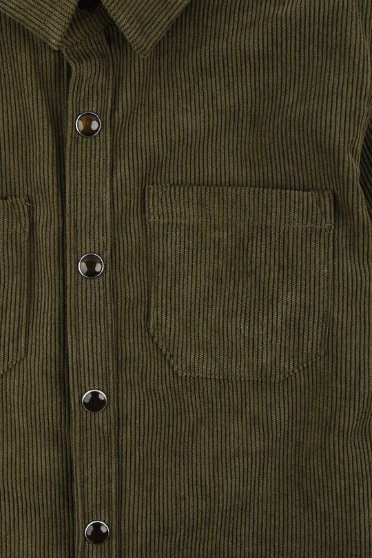 Boys Corduroy Shirt F/S (Ever cord) - Olive