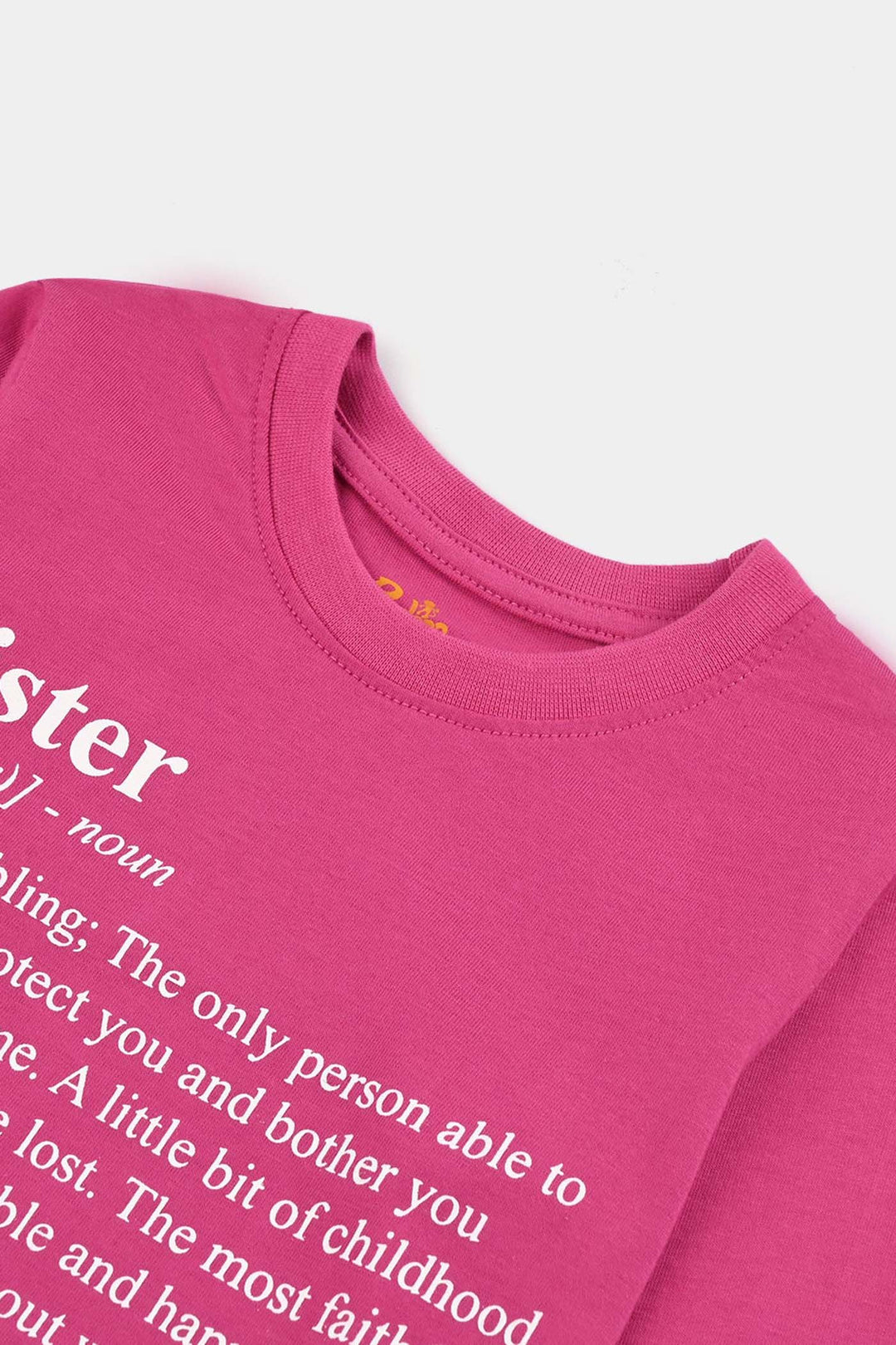Girls Cotton Jersey T-Shirt F/S SISTER-Purple