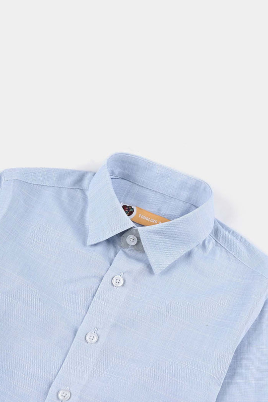Boys Cotton Formal Shirt - Light Blue