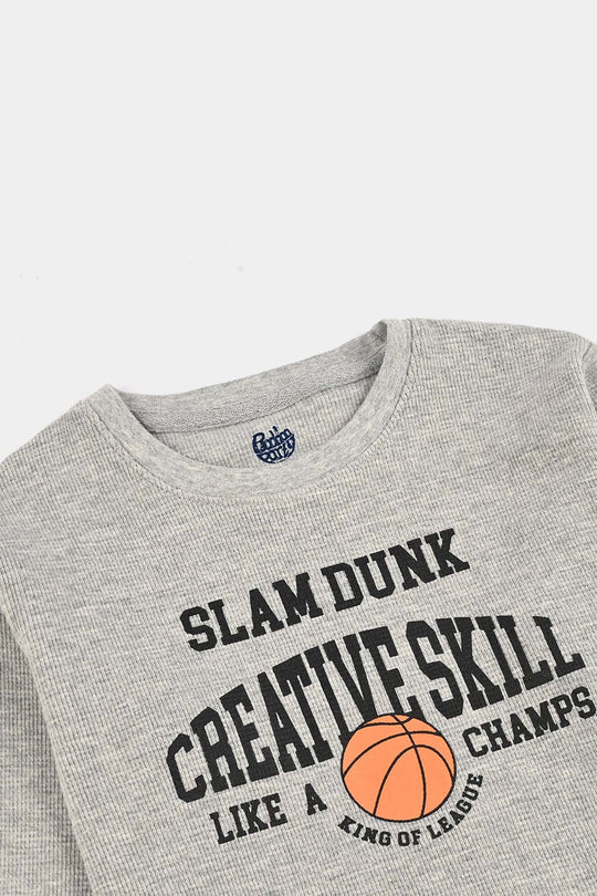 Boys Thermal T-Shirt F/S Creative Skill-Htr Grey