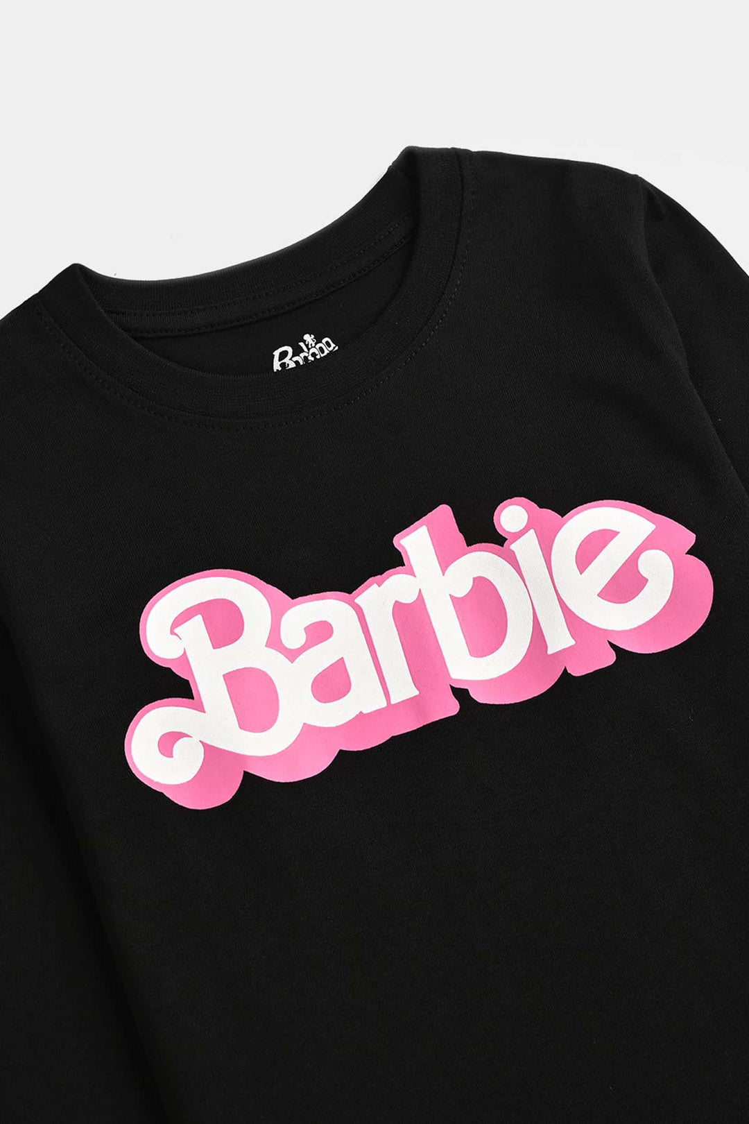 Girls Cotton Jersey T-Shirt F/S-BLACK