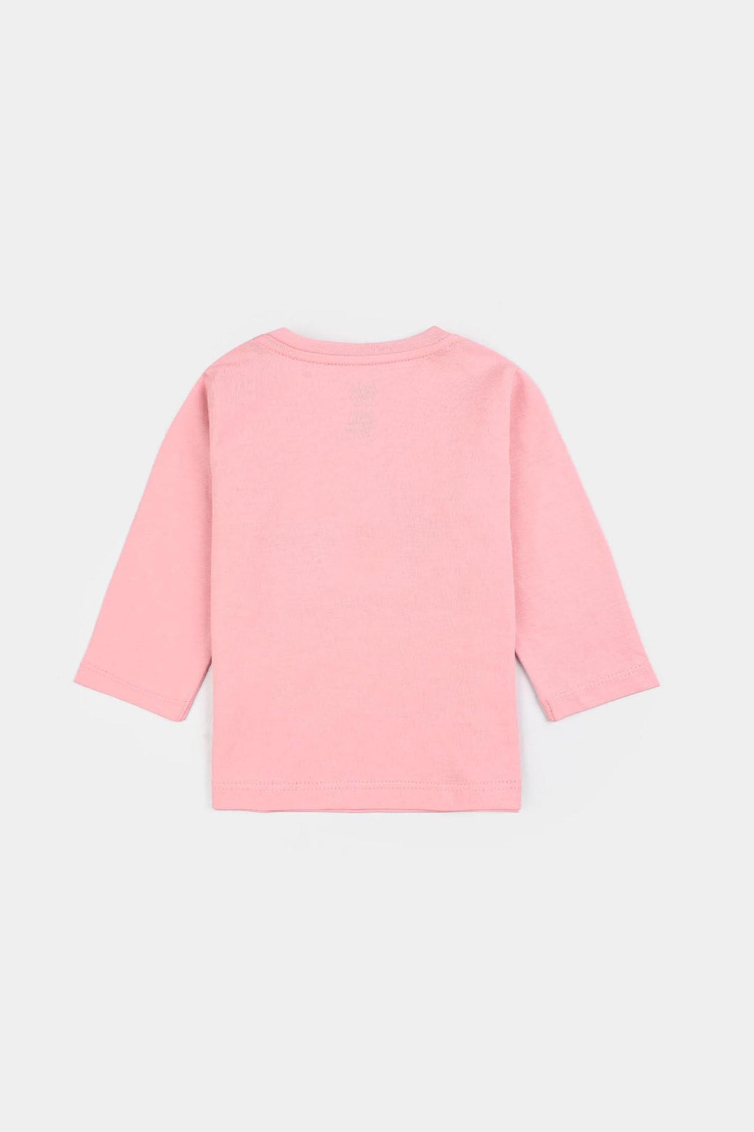 Infant Girls Cotton Jersey T-Shirt F/S Into Happiness-Candy Pink