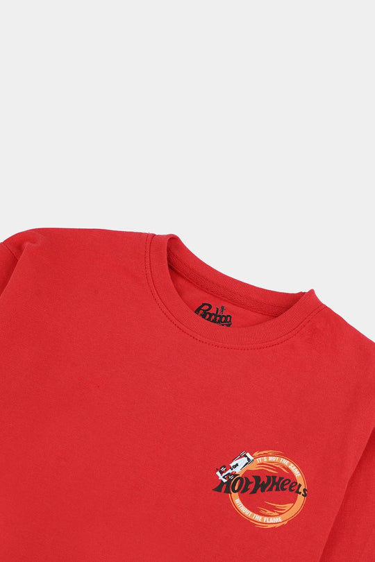 Boys Cotton Jersey T-Shirt F/S-Chines Red