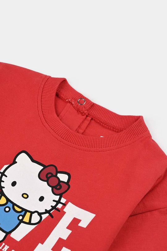 Infant Girls Cotton Jersey T-Shirt - Red
