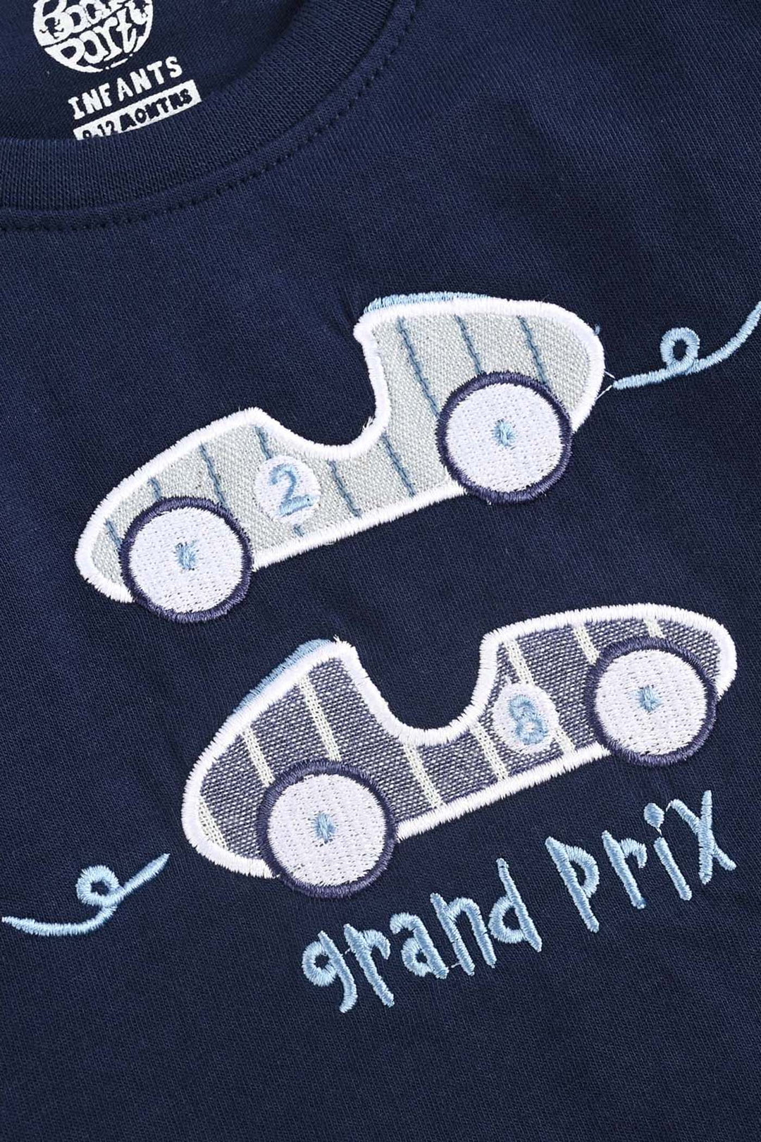 Infant Boys Cotton Jersey T-Shirt F/S Grand Prix-NAVY