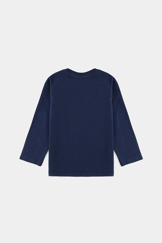 Infant Boys Cotton Jersey T-Shirt F/S Grand Prix-NAVY
