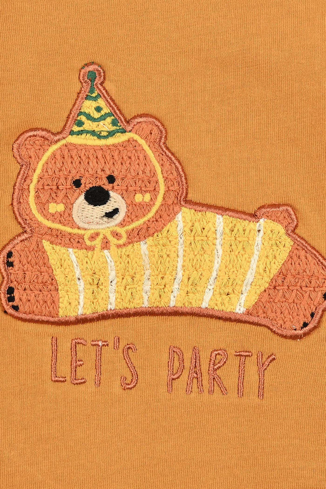 Infant Boys Cotton Jersey T-Shirt F/S Let's Party-Sun Flower