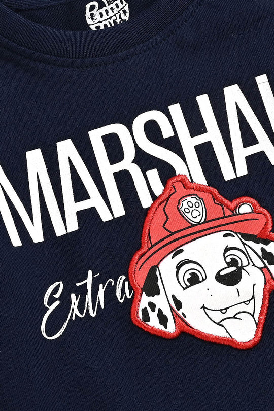 Infant Boys Cotton Jersey T-Shirt H/S Marshall-NAVY
