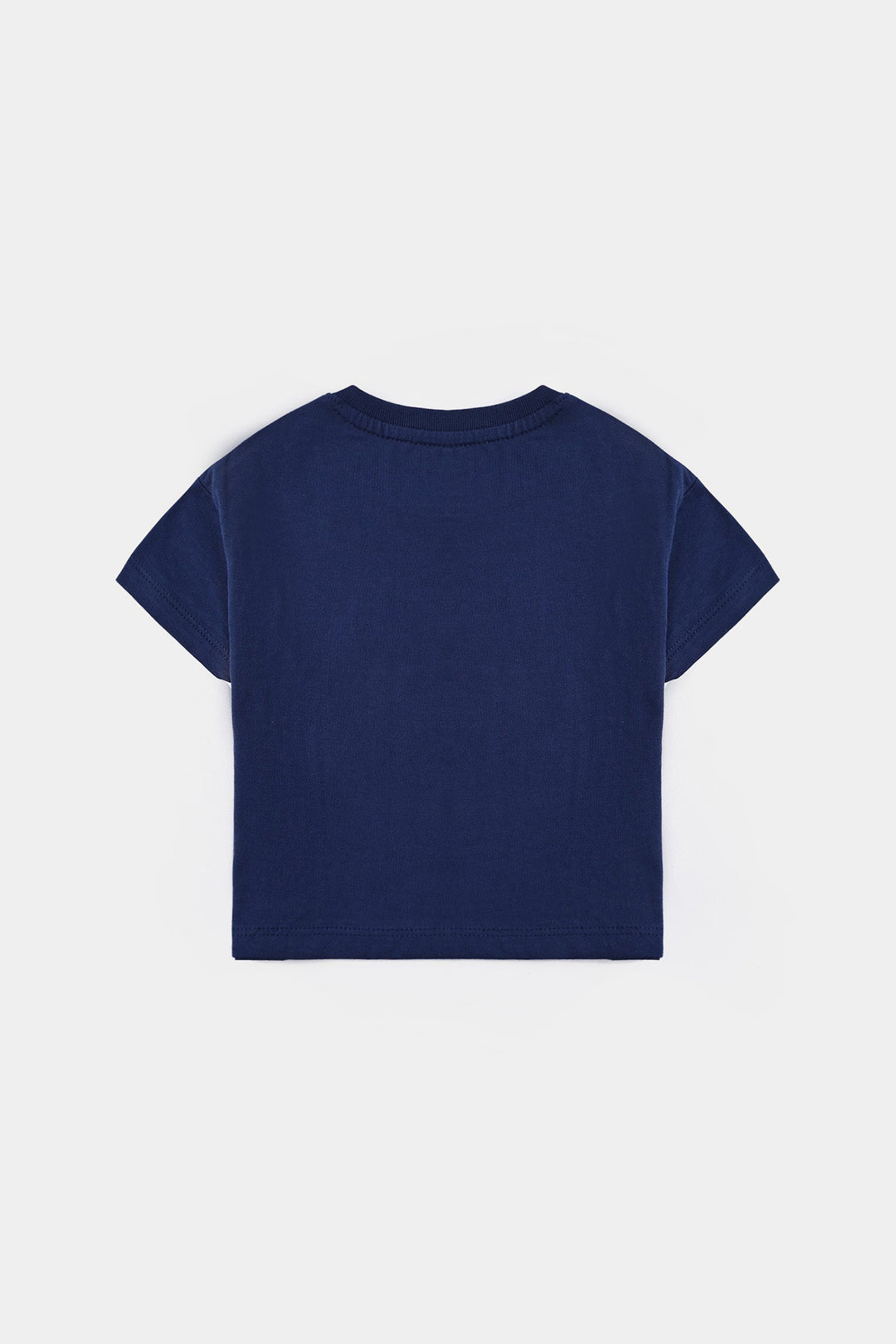 Infant Girls Cotton Jersey T-Shirt H/S Super Cute - NAVY