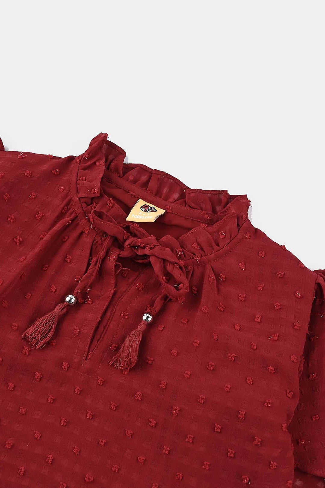 Girls Casual Top -MAROON Chiffon