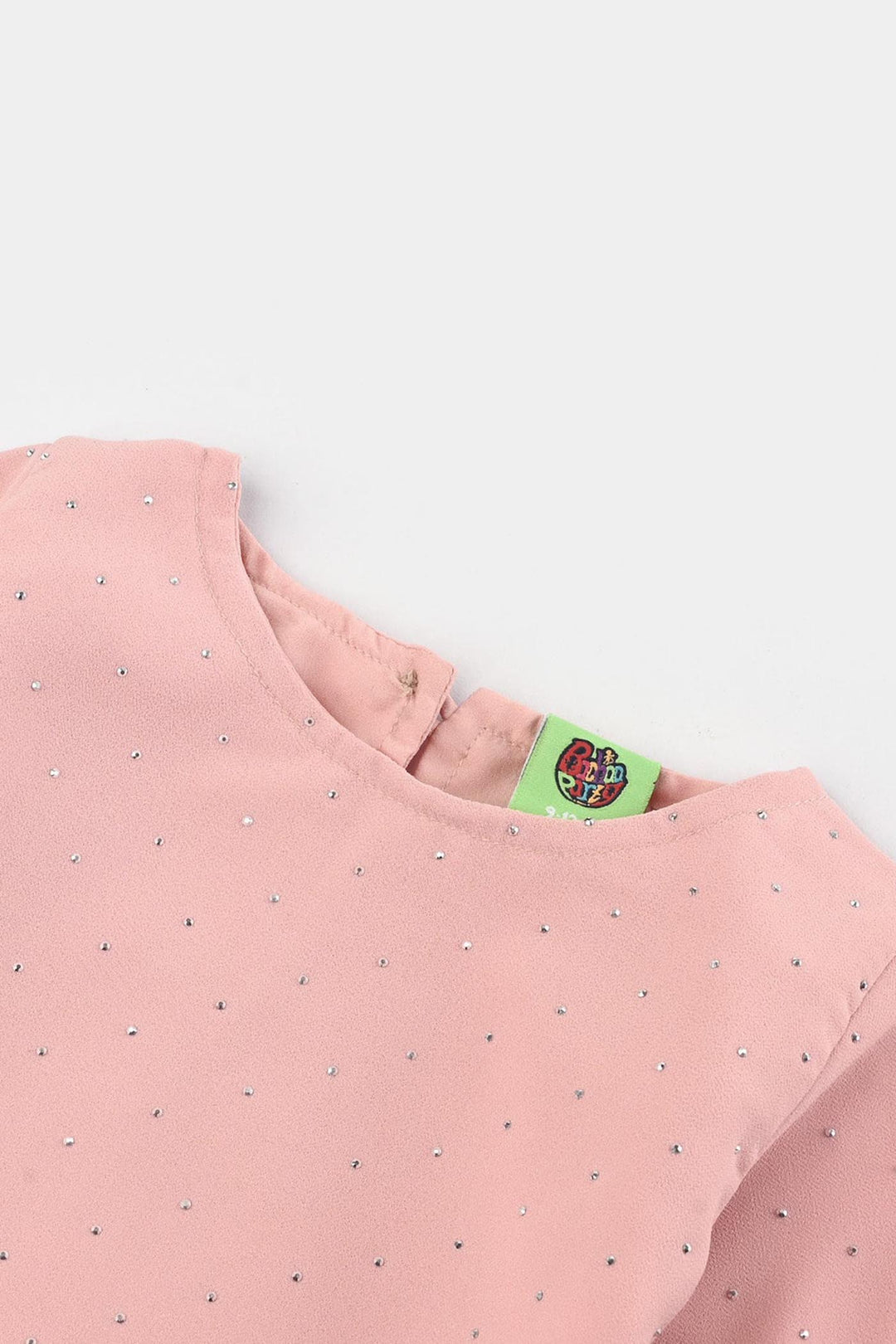 Infant Girls Georgette Casual Top Pink Star Dust-Pink