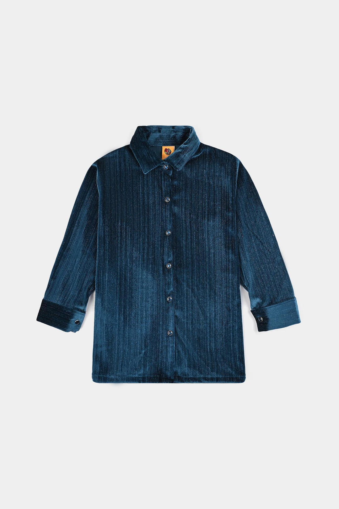 Girls Velvet Co-Ord Set - Teal Green