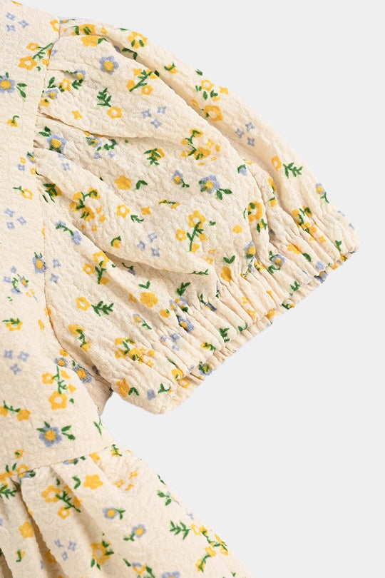 Girls Poly Net Casual Frock Cute Little