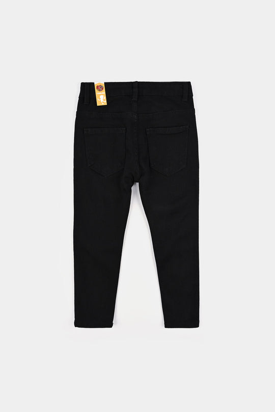 Boys Denim Stretch Pant Basic - BLACK